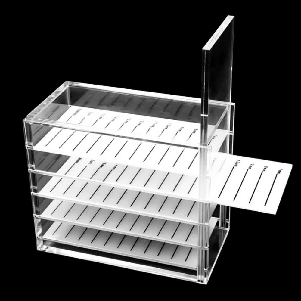 Acrylic Individual Lash Palette Storage w/ 5 Lash Palettes